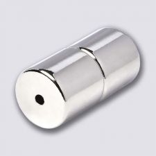 5mm x 5mm Magnetic Tube/Cylinder Clasp Silver (1)
