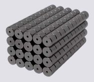 6mm x 5mm Magnetic Tube/Cylinder Clasps Hematite Color (100)