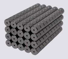 6mm x 5mm Magnetic Tube/Cylinder Clasps Hematite Color (100)