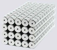 6mm x 6mm Magnetic Tube/Cylinder Clasps Silver (100)