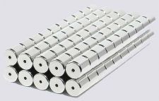 6mm x 6mm Magnetic Tube/Cylinder Clasps Silver (50)