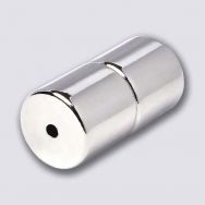 6mm x 6mm Magnetic Tube/Cylinder Clasps Silver (1)