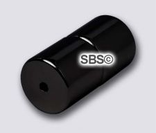 7mm x 7mm Magnetic Tube/Cylinder Clasp Black (1)