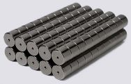 8mm x 6mm Magnetic Tube/Cylinder Clasps Hematite Color (50)