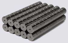 8mm x 6mm Magnetic Tube/Cylinder Clasps Hematite Color (50)
