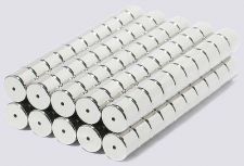 8mm x 6mm Magnetic Tube/Cylinder Clasps Silver (50)