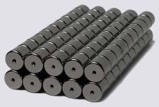 8mm x 8mm Magnetic Tube/Cylinder Clasps Hematite Color (50)