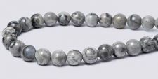 Map Jasper Gemstone Beads - 4mm round