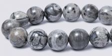 Map Jasper Gemstone Beads - 8mm round