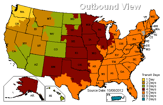 UPS Map