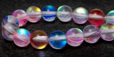 Mermaid Glass Beads - 8mm Round - Multi Color
