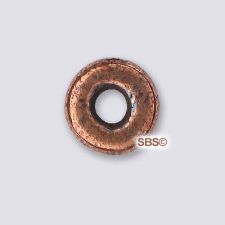 Alloy 4mm Heishi Beads - Antique Copper" (100 grams)