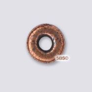 Alloy 4mm Heishi Beads - Antique Copper" (50 grams)