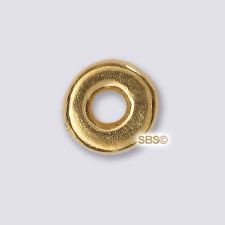 Alloy 4mm Heishi Beads - Antique Gold" (10 grams)