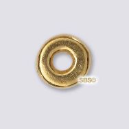 Alloy 4mm Heishi Beads - Antique Gold" (50 grams)