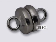 6mm MINI Magnetic Clasp "Hematite Color" (1 set)