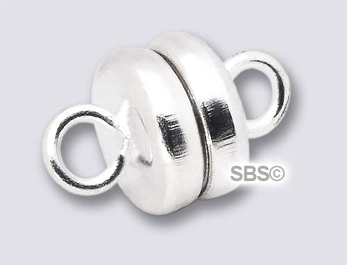 Apex Magnets  Pill Shaped - Magnetic Jewelry Clasps - Silver - Neodymium  Magnet