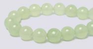 New Chinese Jade Gemstone Beads - 6mm Round