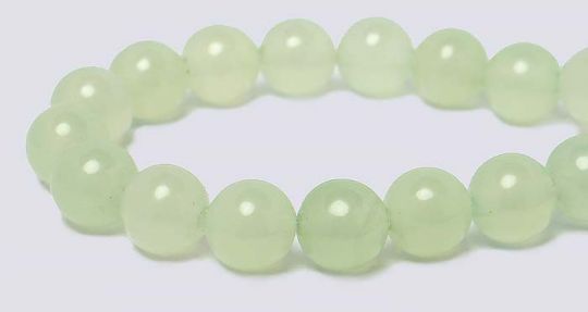 New Chinese Jade Gemstone Beads - 6mm Round