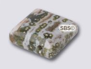 Ocean Jasper 12mm x 12mm 2-Hole Gemstone Beads (12)