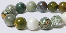 Ocean Jasper Gemstone Beads - 8mm Round