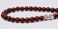 Pearl Magnetic Hematite Beads 4mm - Merlot