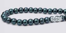 Pearl Magnetic Hematite Beads 4mm - Viridian DARK