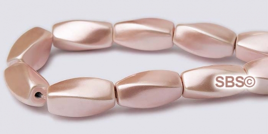 Pearl Magnetic Hematite Beads - Twists