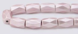 High Power Pearl Magnetic Hematite Beads 5x8 faceted-Lavender