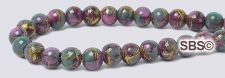 Picasso Magnetic Hematite Beads 4mm Burgundy