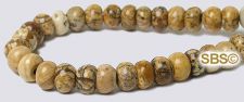 Picture Jasper Beads - 5mm Rondelle