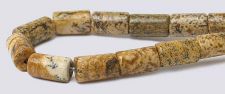 Picture Jasper Gemstone Beads - 5mm x 8mm Tube