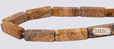 Picture Jasper Beads - 4x13 Rectangle