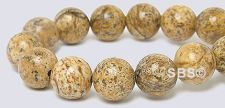 Picture Jasper Gemstone Beads - 8mm Round