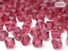 Preciosa Crystal 4mm Bicone Beads - Fuchsia  (36) count