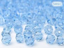 Preciosa Crystal 4mm Bicone Beads - Lt. Sapphire  (36) count