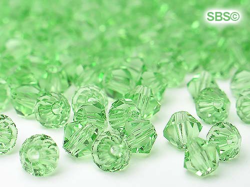 Preciosa Crystal 4mm Bicone Beads Peridot 36 count