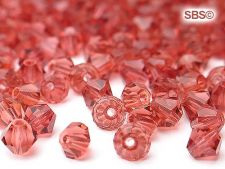 Preciosa Crystal 4mm Bicone Beads - Rose (36) count