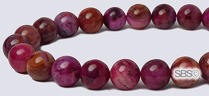 Purple Crazy Lace Agate Beads - 6mm (dyed) Round