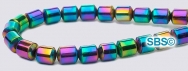 Rainbow Magnetic Hematite Beads 4x4 Drum