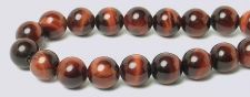 Tiger Eye RED Gemstone Beads - 6mm Round