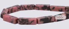 Rhodinite Beads - 4x13 Rectangle