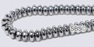 Silver Magnetic Beads - 5mm Rondel