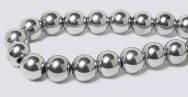 Silver Magnetic Beads - 6mm Round