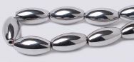 Silver Magnetic Beads - 6x12 Rice