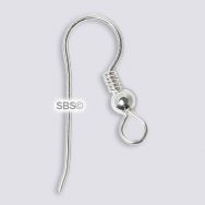 French Ear Wires - Silver Plated (12 pair)