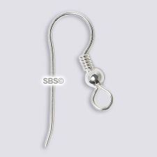French Ear Wires - Silver Plated (12 pair)