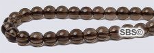 Smoky Quartz Gemstone Beads - 4mm Round