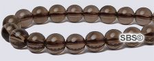 Smoky Quartz Gemstone Beads - 6mm Round