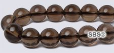 Smoky Quartz Gemstone Beads - 8mm Round